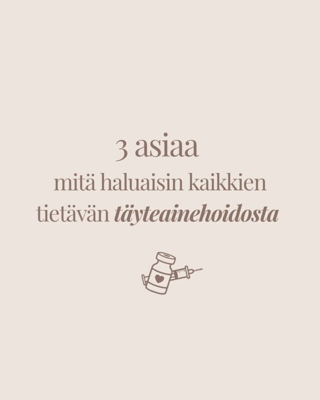 3 asiaa mitä haluaisin kaikkien tietävän täyteainehoidosta 💉✨Lue kokeneen sairaanhoitajamme @firm.saara ajatuksia täyteainehoidoista ➡️1. Täyteaine ei ole aina “lisää volyymia” – joskus se on tuki.
Moni ajattelee, että täyteaine = isommat huulet tai enemmän poskia.
Todellisuudessa parhaat lopputulokset syntyy usein siitä, että täyteainetta käytetään rakenteen tukemiseen ja kasvojen tasapainottamiseen – ei pelkkään “täyttämiseen”.👉 Lopputulos voi olla raikkaampi ilme ilman että kukaan osaa sanoa miksi.⸻2. Täyteaine ei aina näytä parhaimmalta heti.
Usein ensimmäiset päivät voi näyttää jopa vähän “liian isolta” tai epätasaiselta, koska:
•	turvotus
•	kudosreaktio
•	pientä mustelmaa✨ Todellinen lopputulos näkyy yleensä 1–2 viikon sisällä.👉 Älä siis tuomitse tulosta seuraavana aamuna.⸻3. “Liika täyteaine” ei aina tarkoita liikaa tuotetta – vaan väärää paikkaa.
Yksi yleisimmistä syistä luonnottomaan lookiin ei ole määrä, vaan se että täyteaine on laitettu alueelle, joka ei tue kasvojen anatomiaa.💡 Oikea suunnitelma voi tarkoittaa jopa vähemmän tuotetta – mutta parempi lopputulos.⸻💬 Bonus: Täyteainehoito ei ole “one size fits all”. Sama määrä samalla alueella näyttää eri ihmisillä täysin erilaiselta.📍Haluatko luonnollisen lopputuloksen? Meidän lähestymistapa on aina: harmonia ennen volyymia.